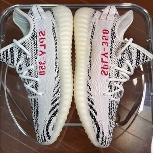 Yeezy 350v2  white zebra
